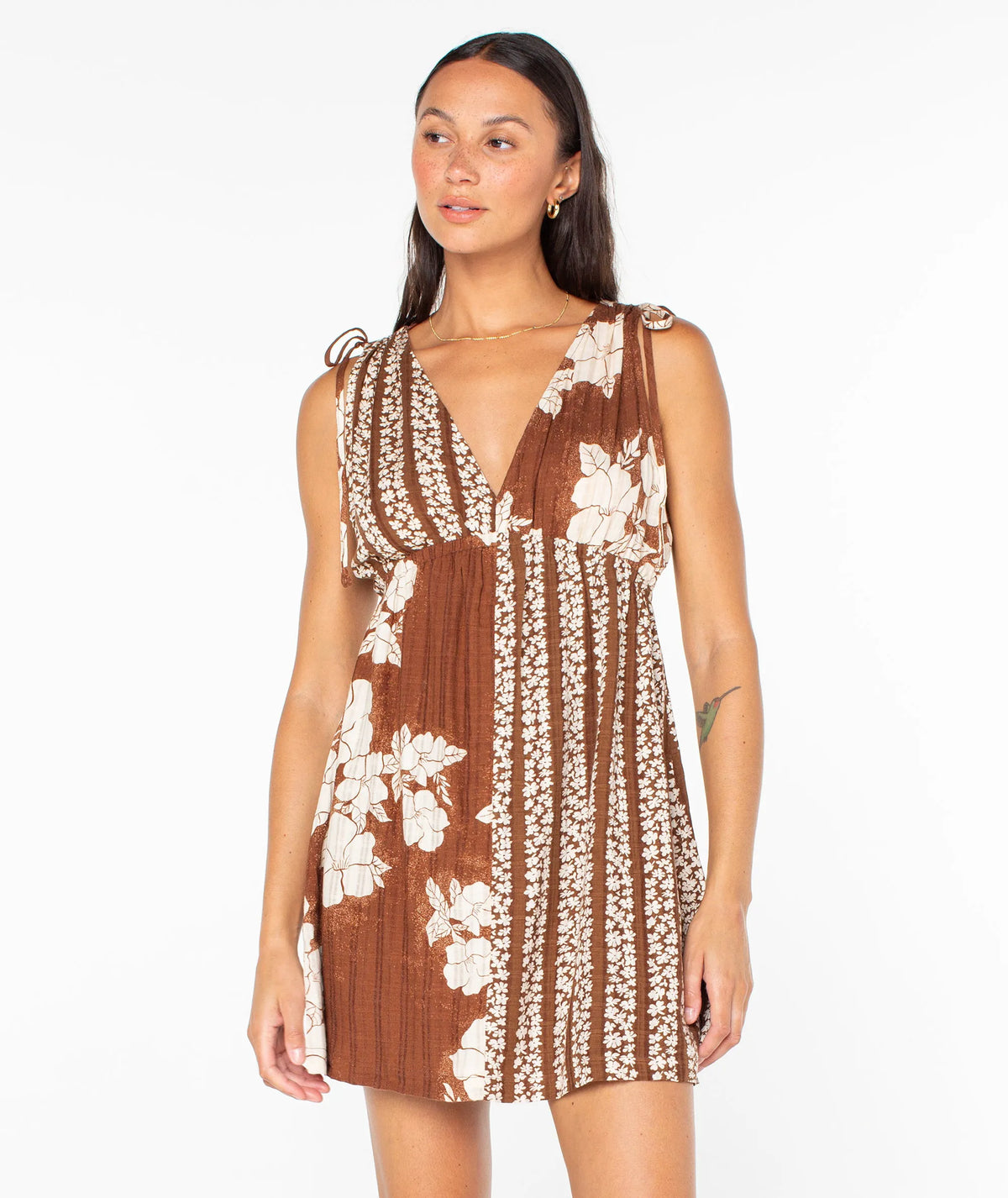 Tiramisu Hibiscus Hideaway / Daisy Chain Stripe