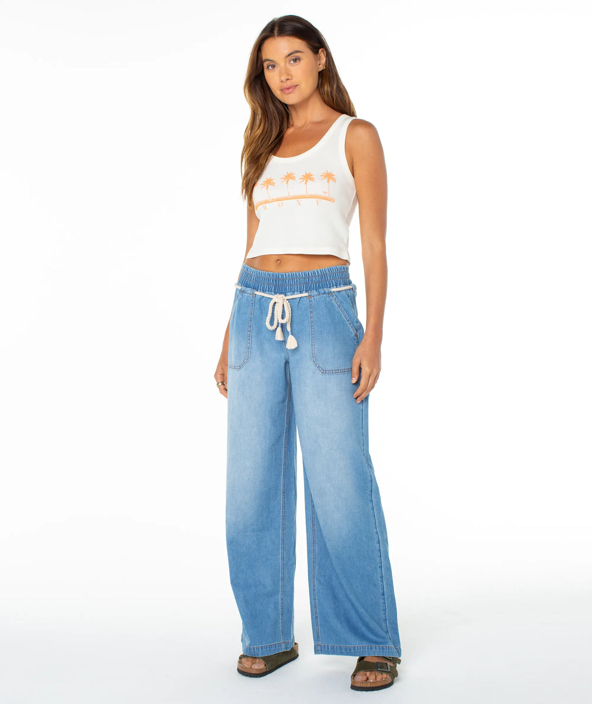 Cloud Dancer Five Palm Stripe