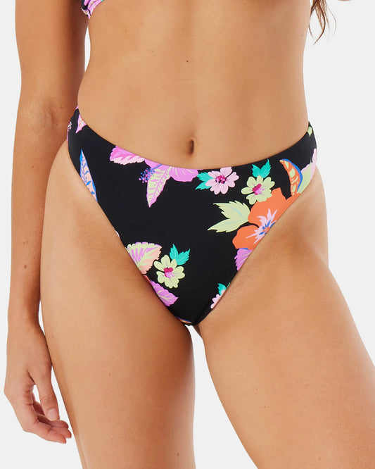 Multi Floral Black