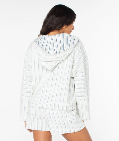 Cloud Dancer Sea Crest Blue Stripe