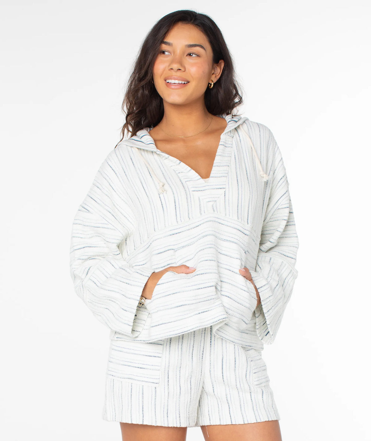 Cloud Dancer Sea Crest Blue Stripe