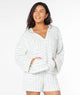 Cloud Dancer Sea Crest Blue Stripe