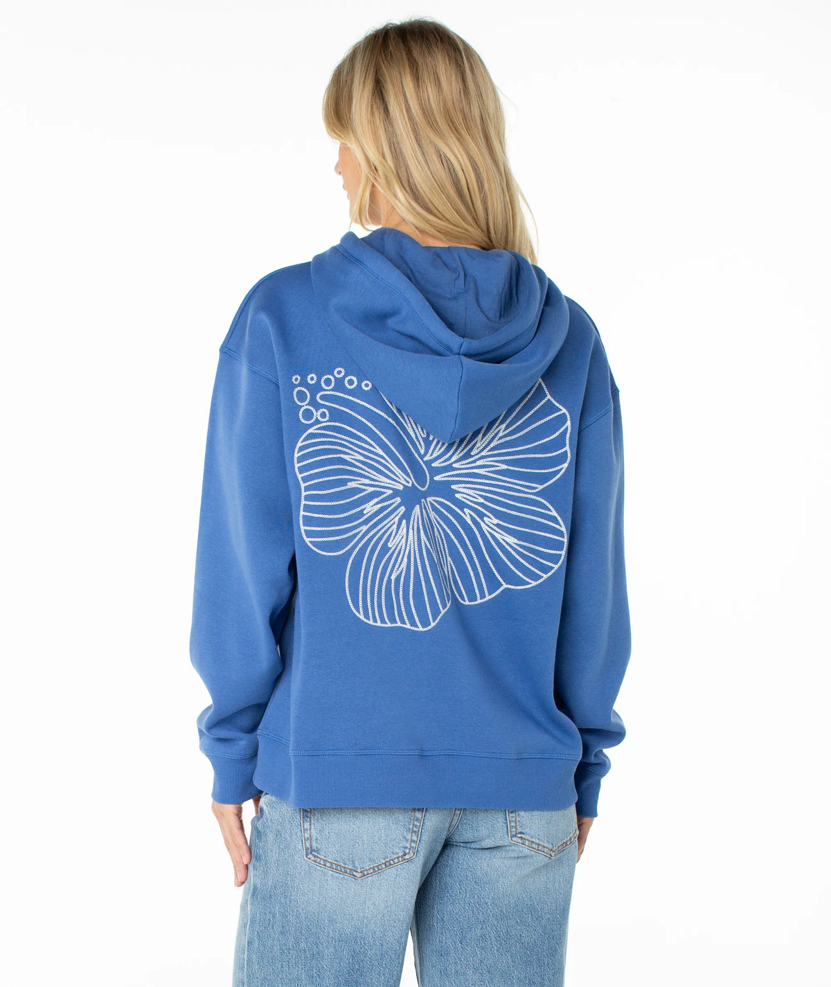 Dutch Blue Stitched Hibiscus
