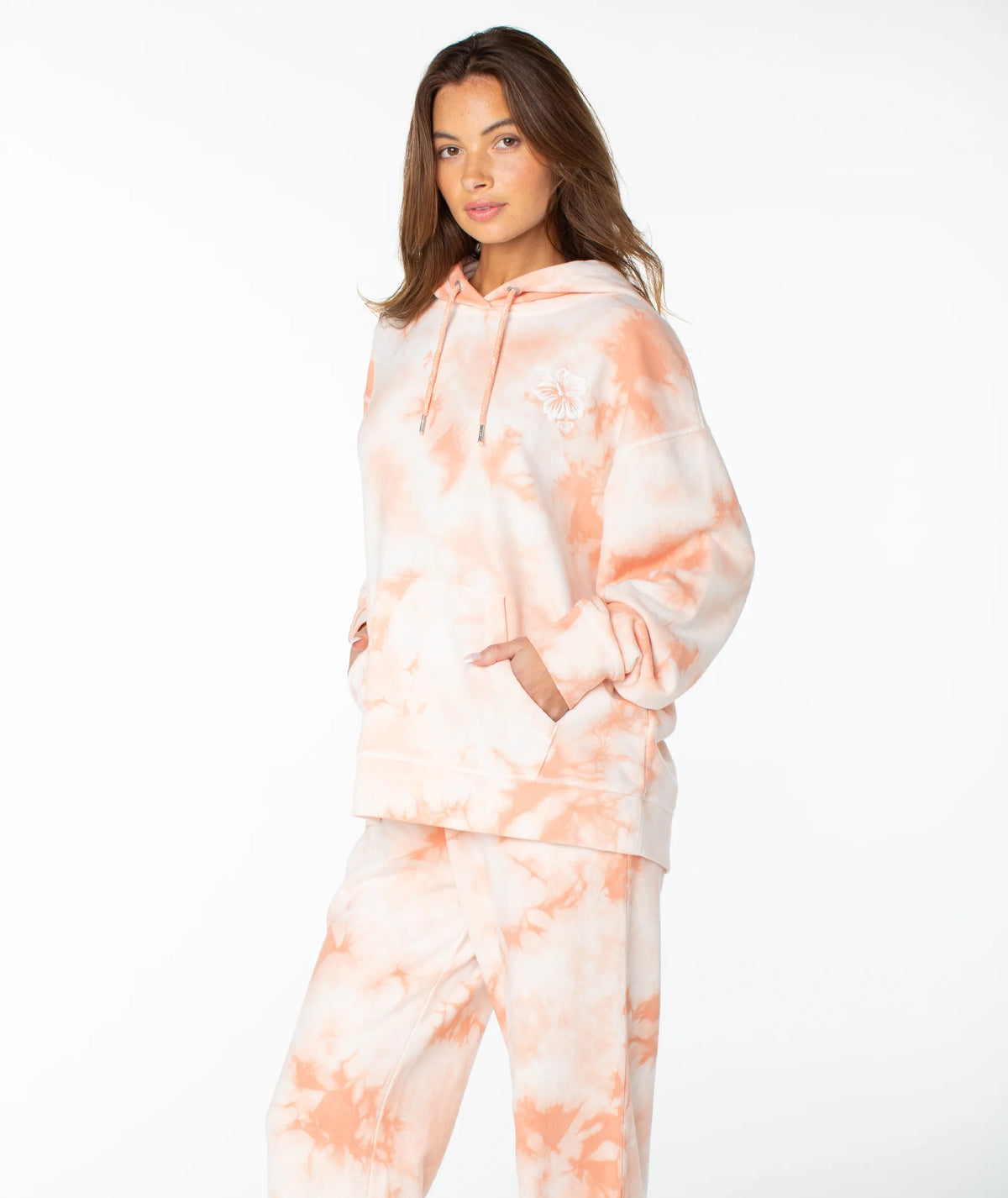 Coral Pink Surf Day Tie Dye Wash