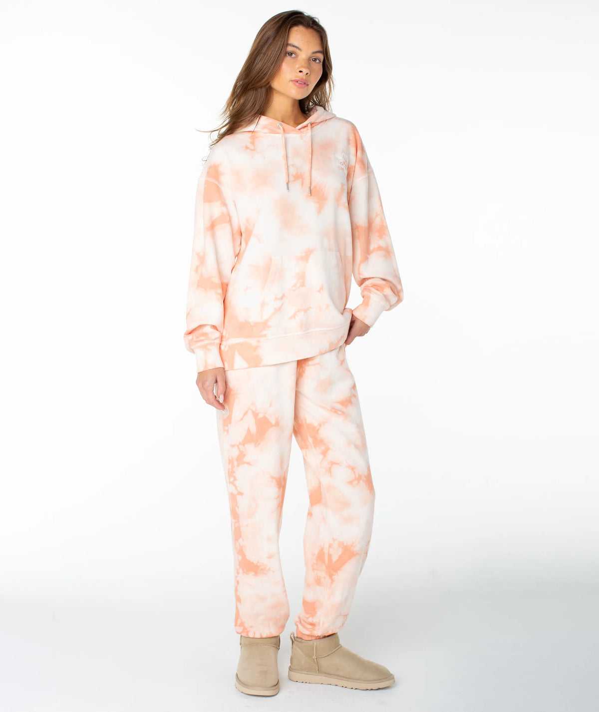 Coral Pink Surf Day Tie Dye Wash