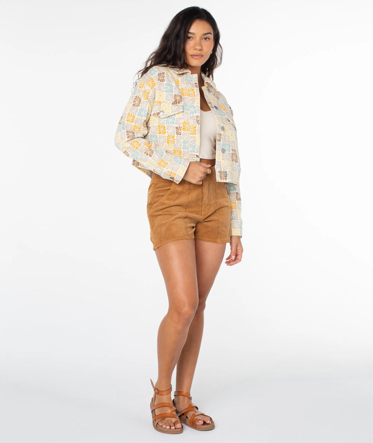 Golden Haze Vintage Geo Floral