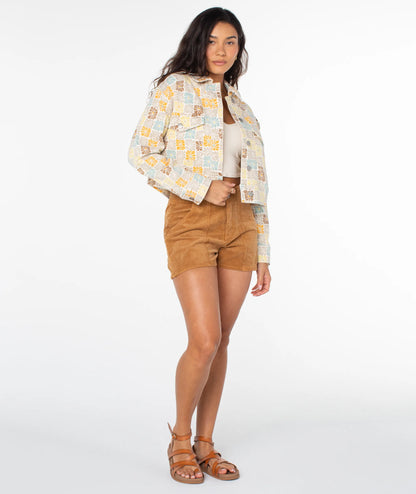 Golden Haze Vintage Geo Floral