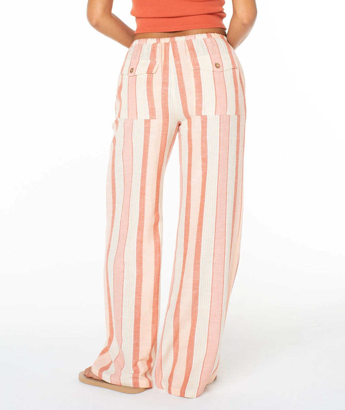 Tropical Peach Boardwalk Stripe