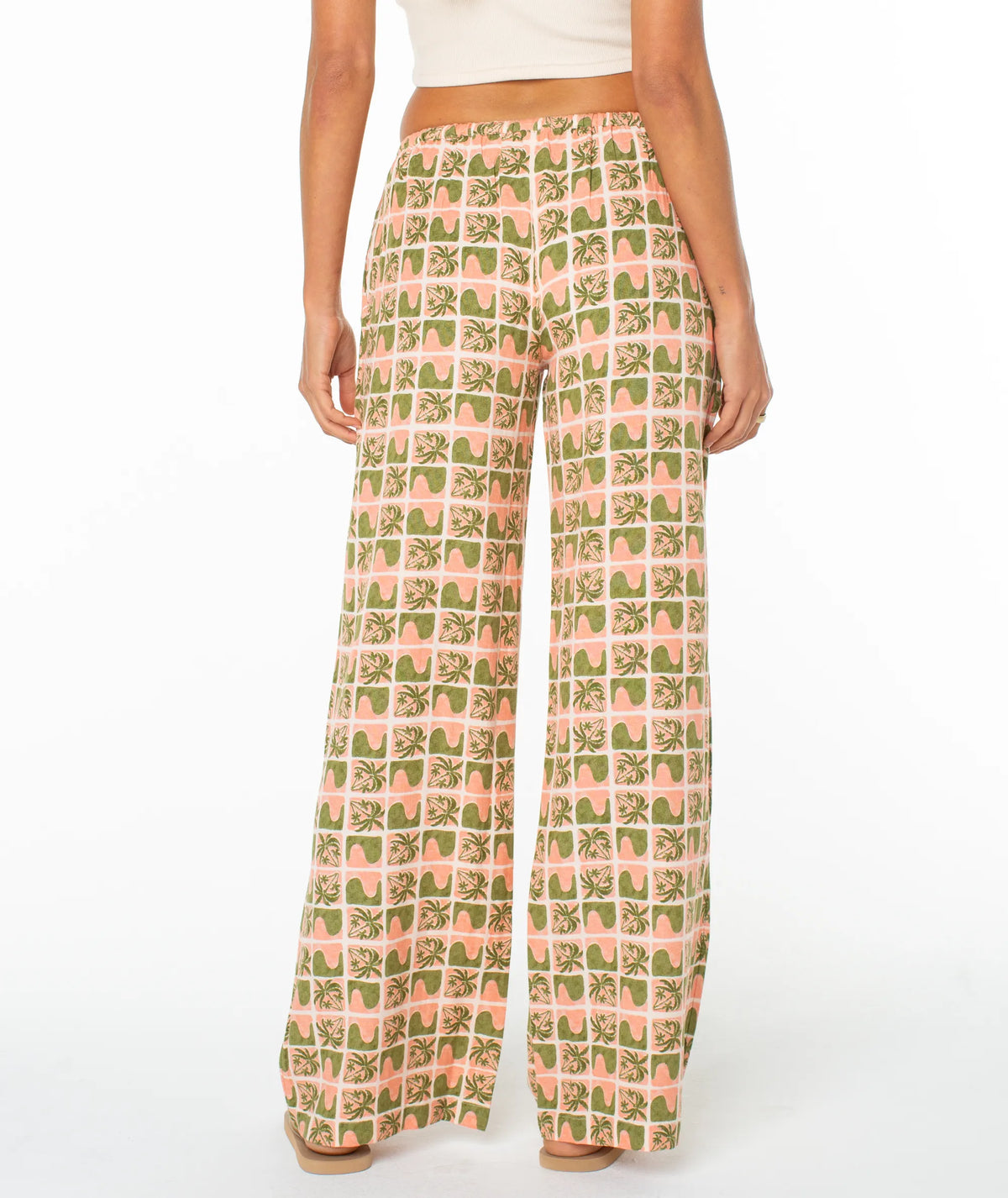 Desert Flower Palm Wave Checker