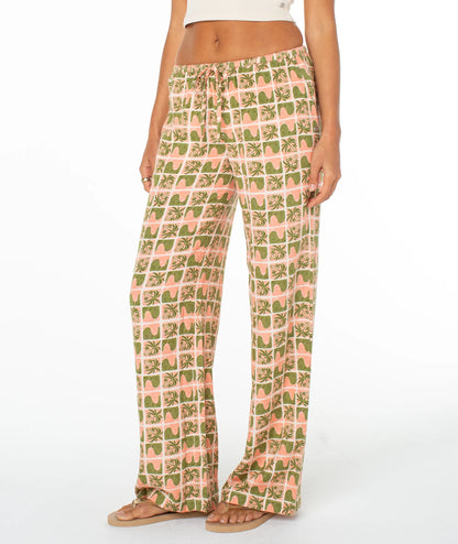 Desert Flower Palm Wave Checker