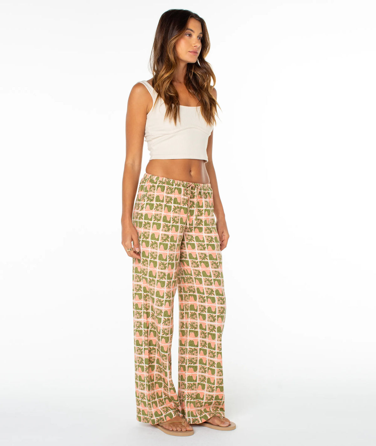 Desert Flower Palm Wave Checker