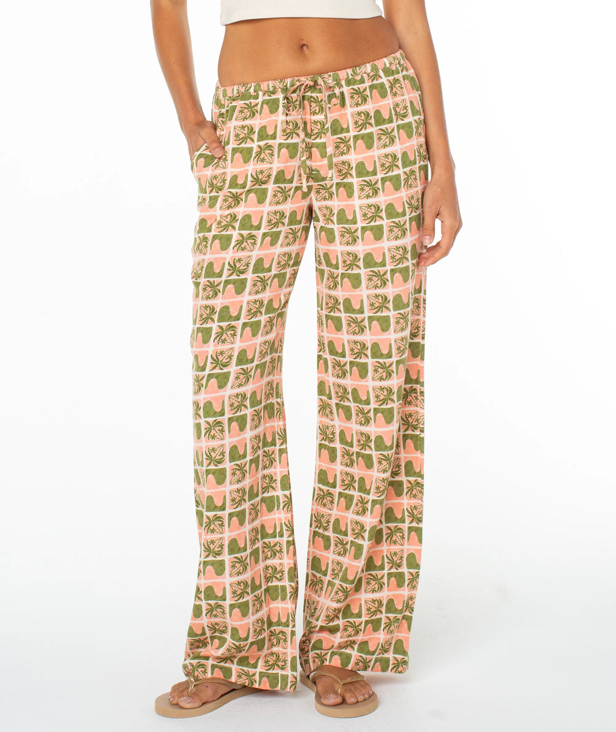 Desert Flower Palm Wave Checker