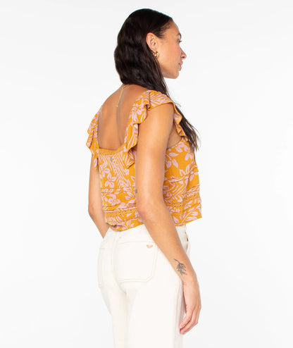 Buckthorn Brown Frangipani Floral