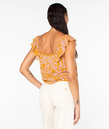 Buckthorn Brown Frangipani Floral