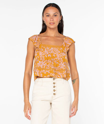 Buckthorn Brown Frangipani Floral