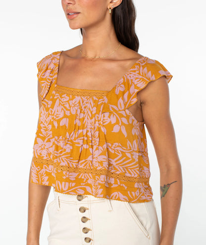 Buckthorn Brown Frangipani Floral