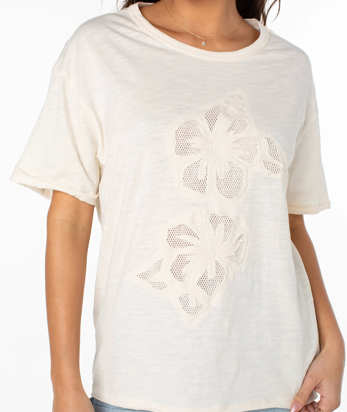 Parchment Hibiscus Cut Out