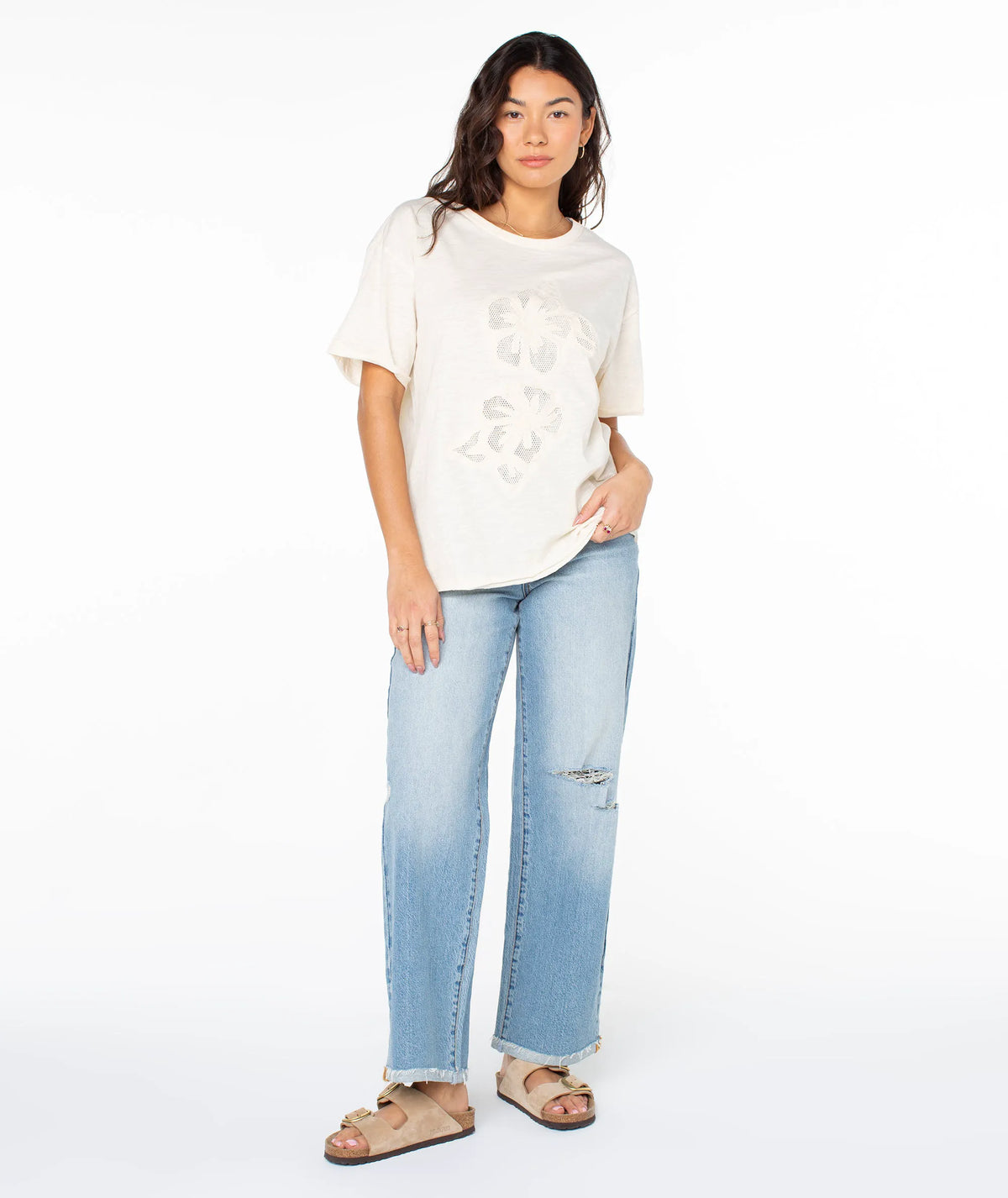 Parchment Hibiscus Cut Out