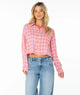 Camellia Sunburst Plaid