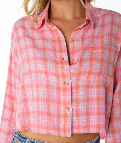 Camellia Sunburst Plaid