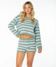 Oil Green Freebird Stripe