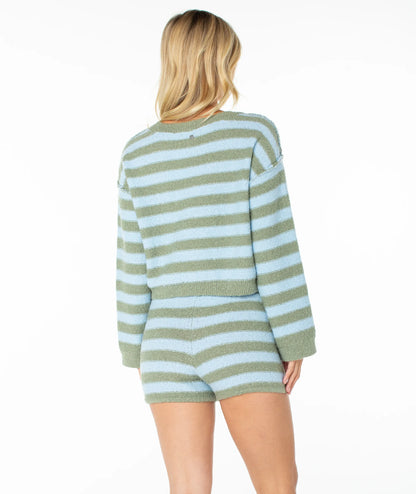 Oil Green Freebird Stripe