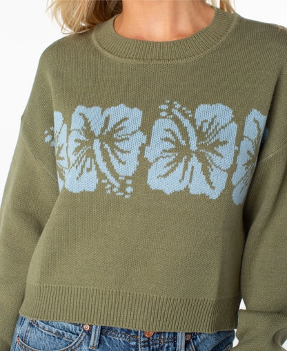 Oil Green Hibiscus