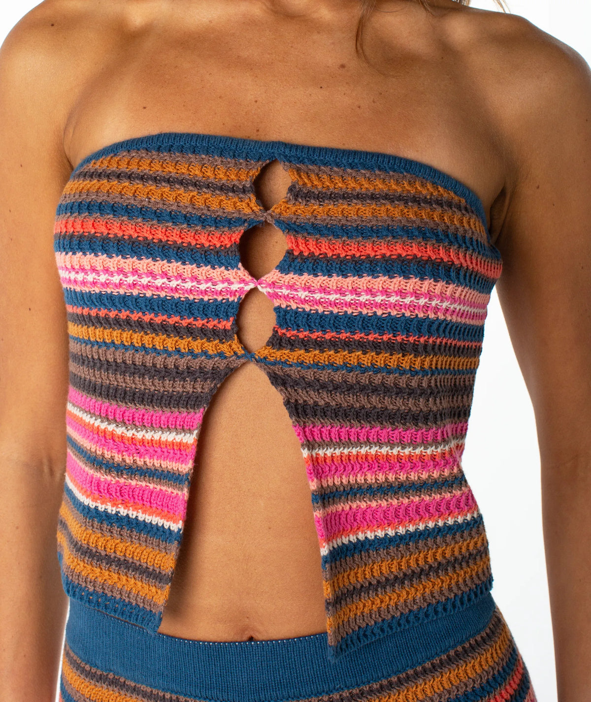 Shocking Pink Rich Coast Stripe