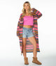 Shocking Pink Rich Coast Stripe