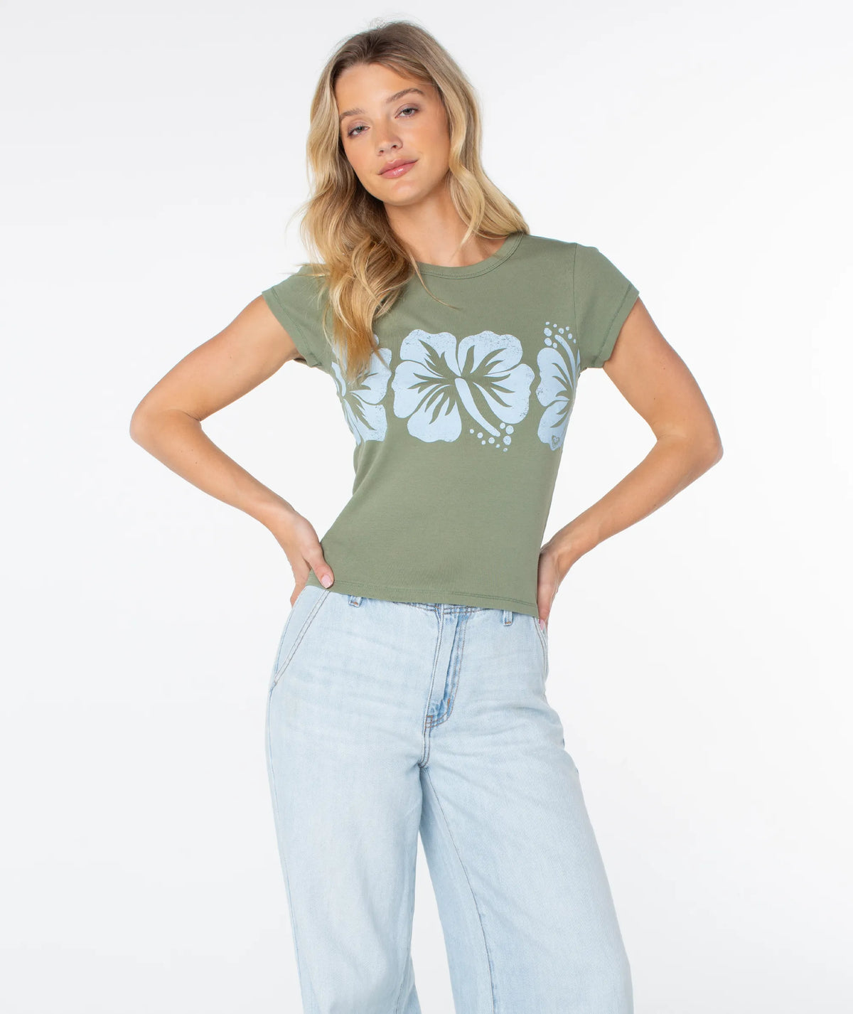 Oil Green Flower Block