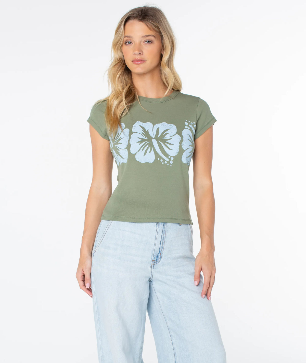 Oil Green Flower Block