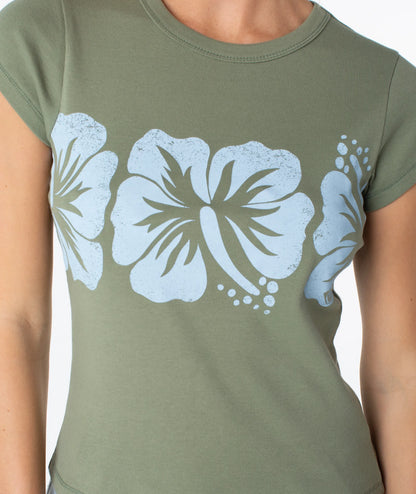 Oil Green Flower Block
