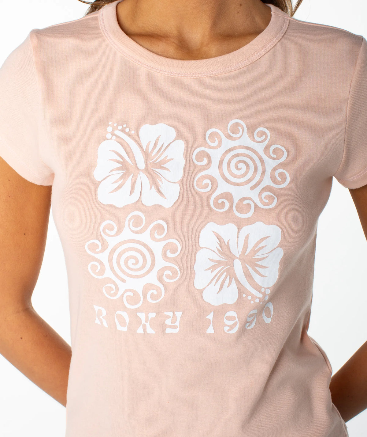 Tropical Peach Hibiscus Swirl
