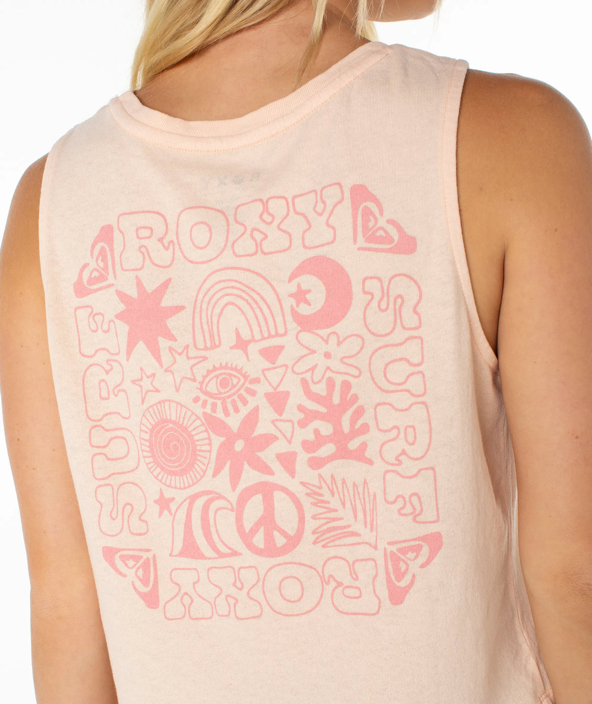 Tropical Peach Peace Waves