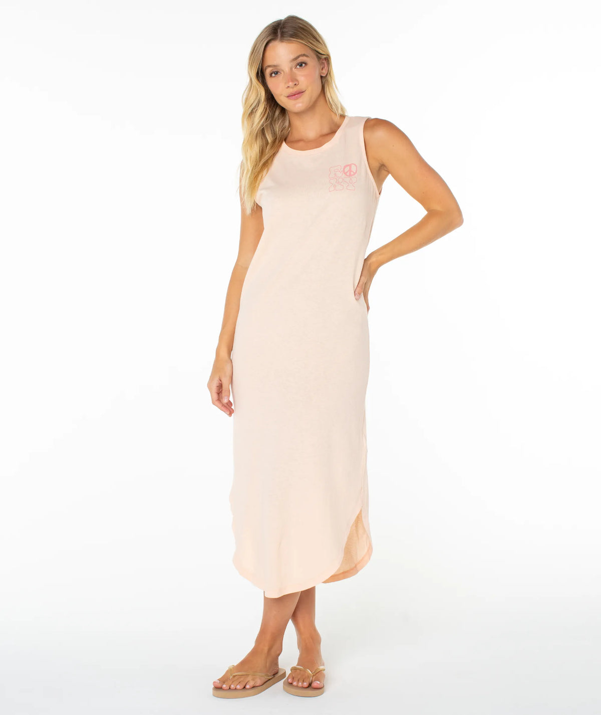 Tropical Peach Peace Waves