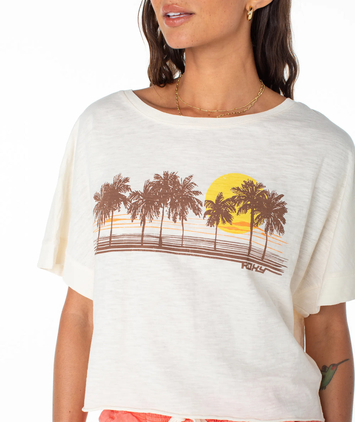 Egret Palm Stripe
