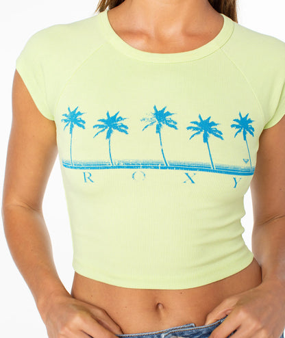 Lime Sherbet Five Palm Stripe