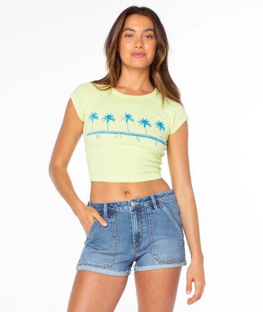 Lime Sherbet Five Palm Stripe