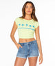 Lime Sherbet Five Palm Stripe